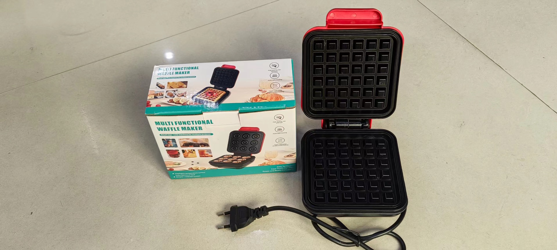 diy grid pancake machine, home non-stick baking waffle mold, waffle maker sandwich machine pic 12