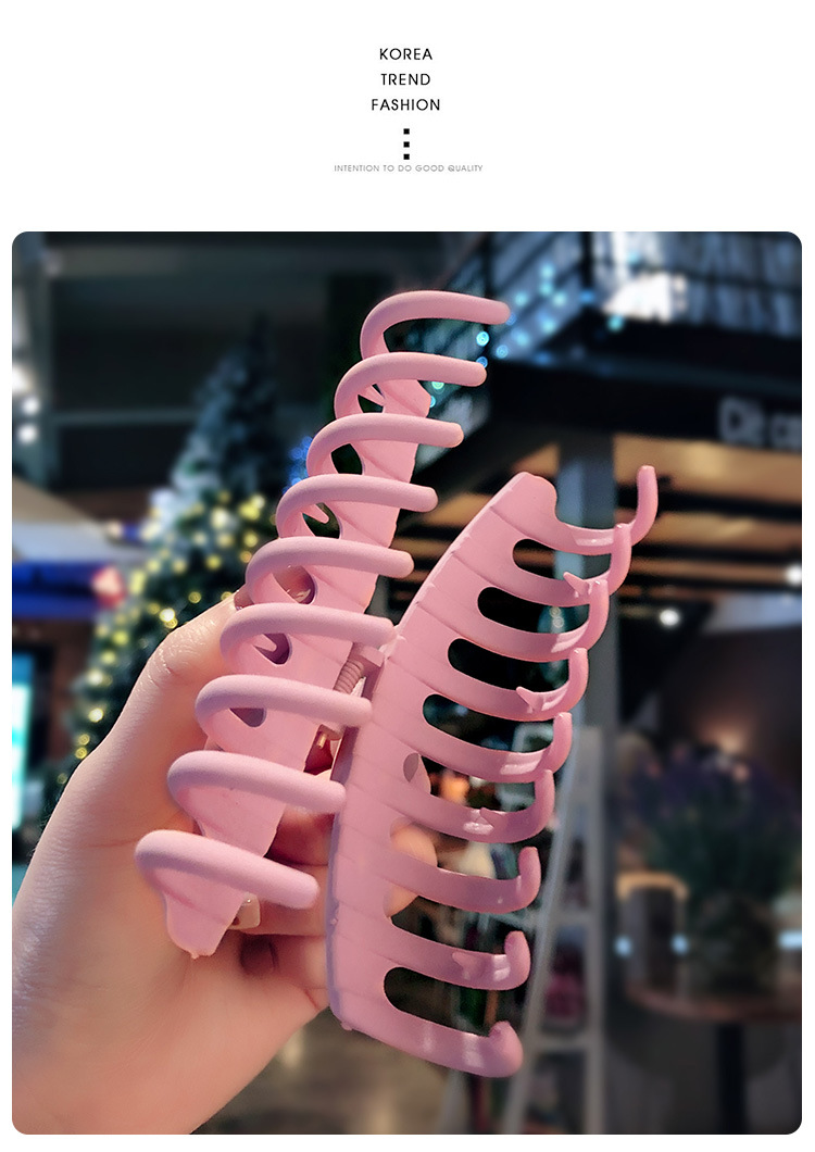 网红大号洗澡头发塑料抓夹发卡女后脑勺夹子头饰韩国顶夹卡子发饰详情55