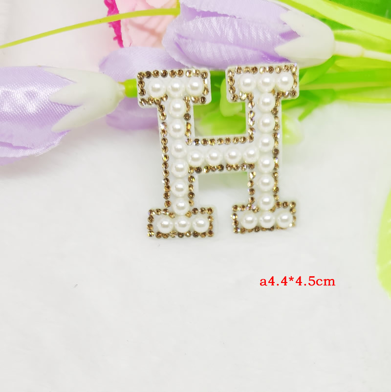 Cross-border hot diamond English pearl letter fabric pasted clothing accessories with adhesive backing 5mm pearl decoration factory DIY nail pearl wholesale pic 39