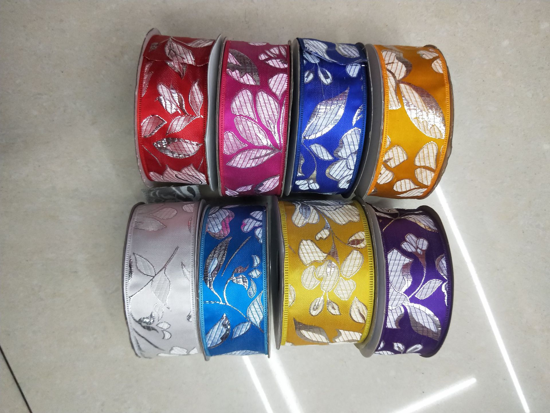 Colorful sequined cotton thread pure cotton water-soluble lace flower cutout diy lace ethnic minority clothing pic 30