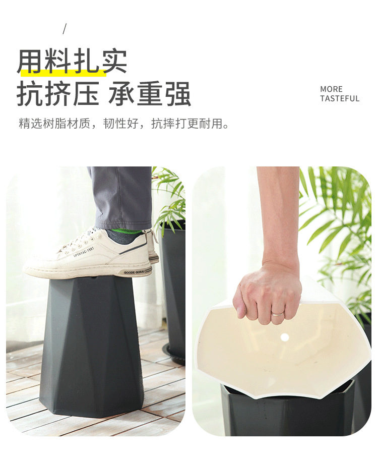 花盆树脂菱形欧式简约花盆客厅办公室大绿植天堂鸟加厚多边形花盆详情10