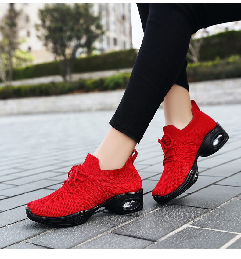 舞蹈鞋秋季新款成人现代舞网面外贸女鞋厂家批发爵士运动鞋女详情19