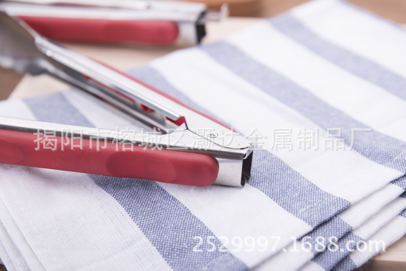 Food tongs, stainless steel barbecue tongs, buffet kitchen heat-resistant bread tongs, hotel steak tongs, grilled meat food tongs pic 17