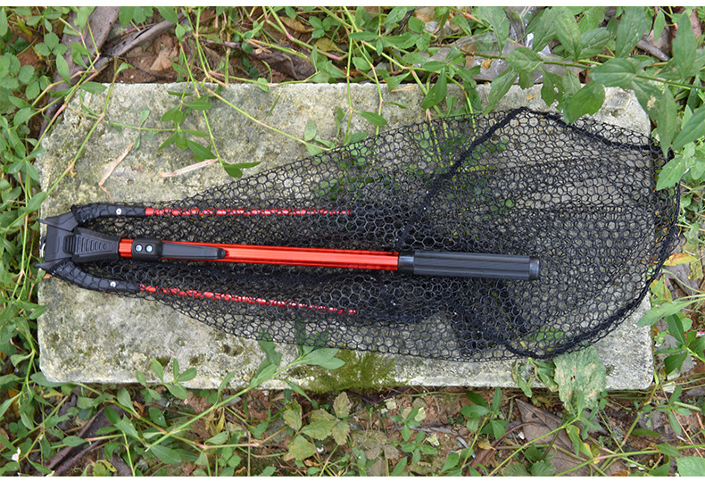 27703 LEO/ Leou [Aluminum Alloy Single Section Triangular Folding Fishing Net] Flying Fishing Hand-drawn Fishing Net Fishing Gear Export pic 21