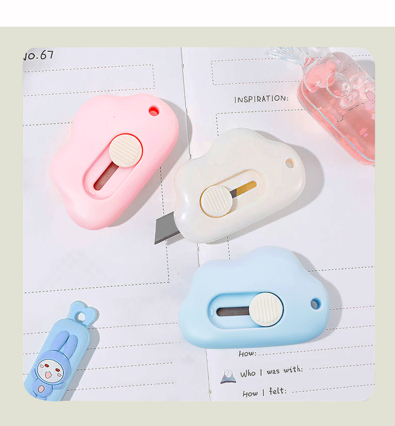 Factory wholesale of portable mini utility knives, small express unboxing wallpaper knives, student planner tools and small knives pic 10