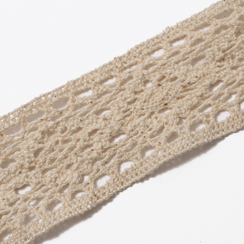 Factory direct supply of 3.5 cm cotton thread lace sofas, curtains, tablecloths, lace clothing accessories in stock for wholesale pic 6