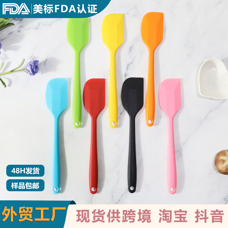 工厂硅胶刮刀奶油抹刀小号半透硅胶刮刀家用烘焙硅胶刮刀现货批发详情5