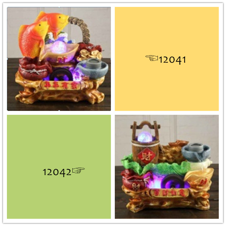 Wholesale of traditional Chinese flowing water handicrafts, indoor flowing water fountains, micro-landscape flowing water ornaments pic 3