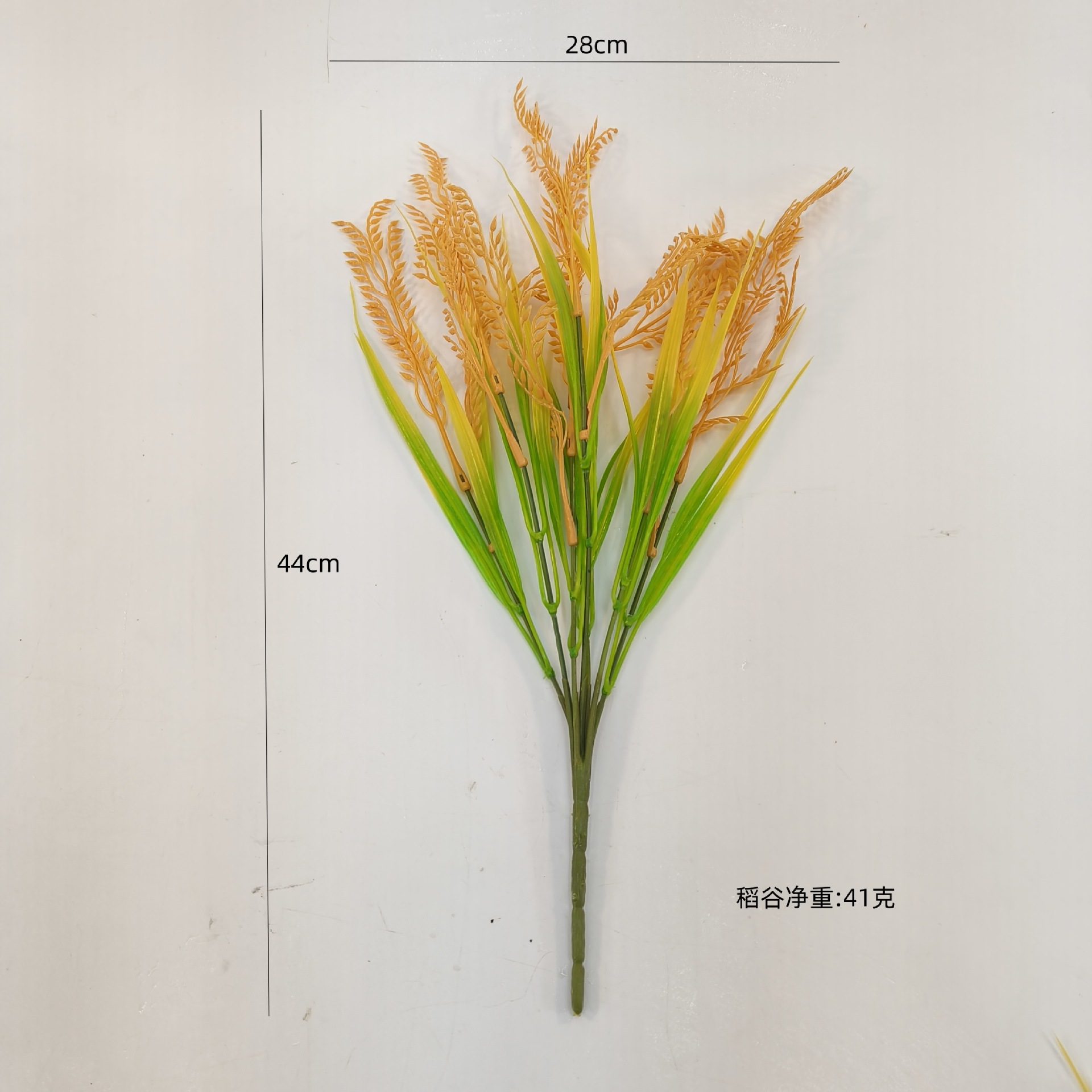 7头仿真麦穗绿植稻穗水稻装饰舞蹈道具大麦子稻谷摆件塑料仿真花详情5