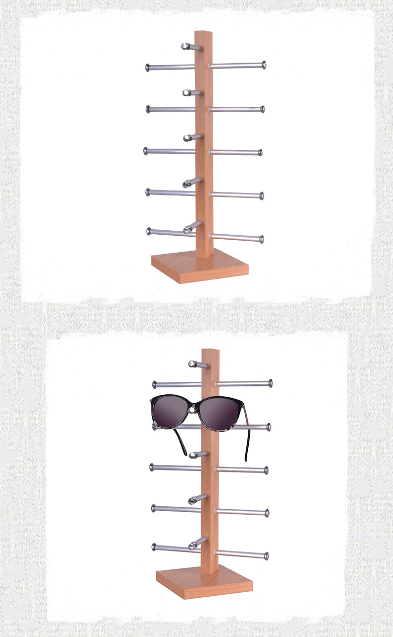 Glasses display stand, single-row optical store, sunglasses storage, desktop sunglasses display stand, glasses display rack pic 11