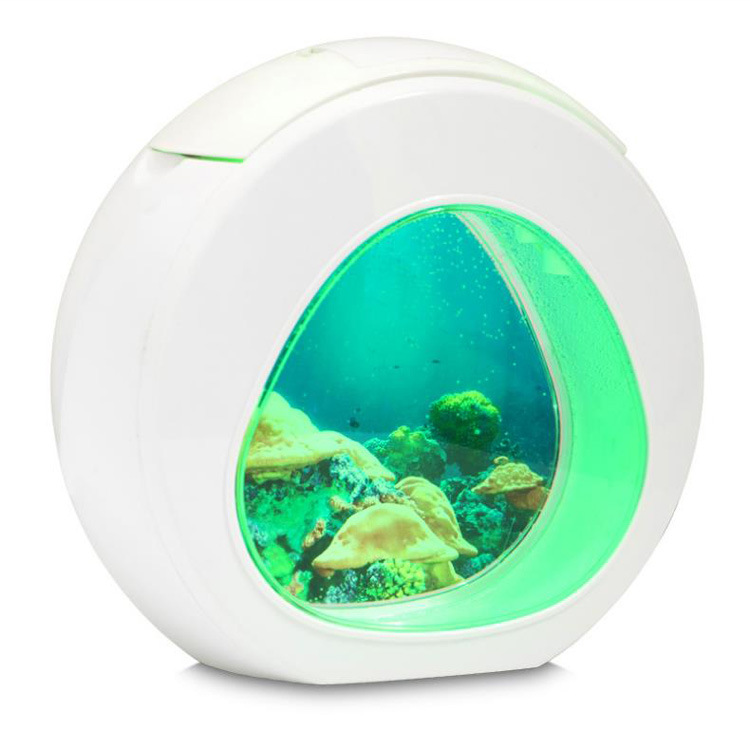 2019 New Product: Amazon Acrylic Jellyfish Seven-Color Variation Office Desktop Ecological Aquarium Mini Small Fish Tank pic 30
