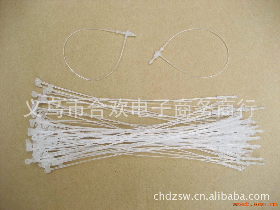 服装辅料5英寸13厘米透明白色尖头圆头手穿针子母扣胶索吊牌绳详情9