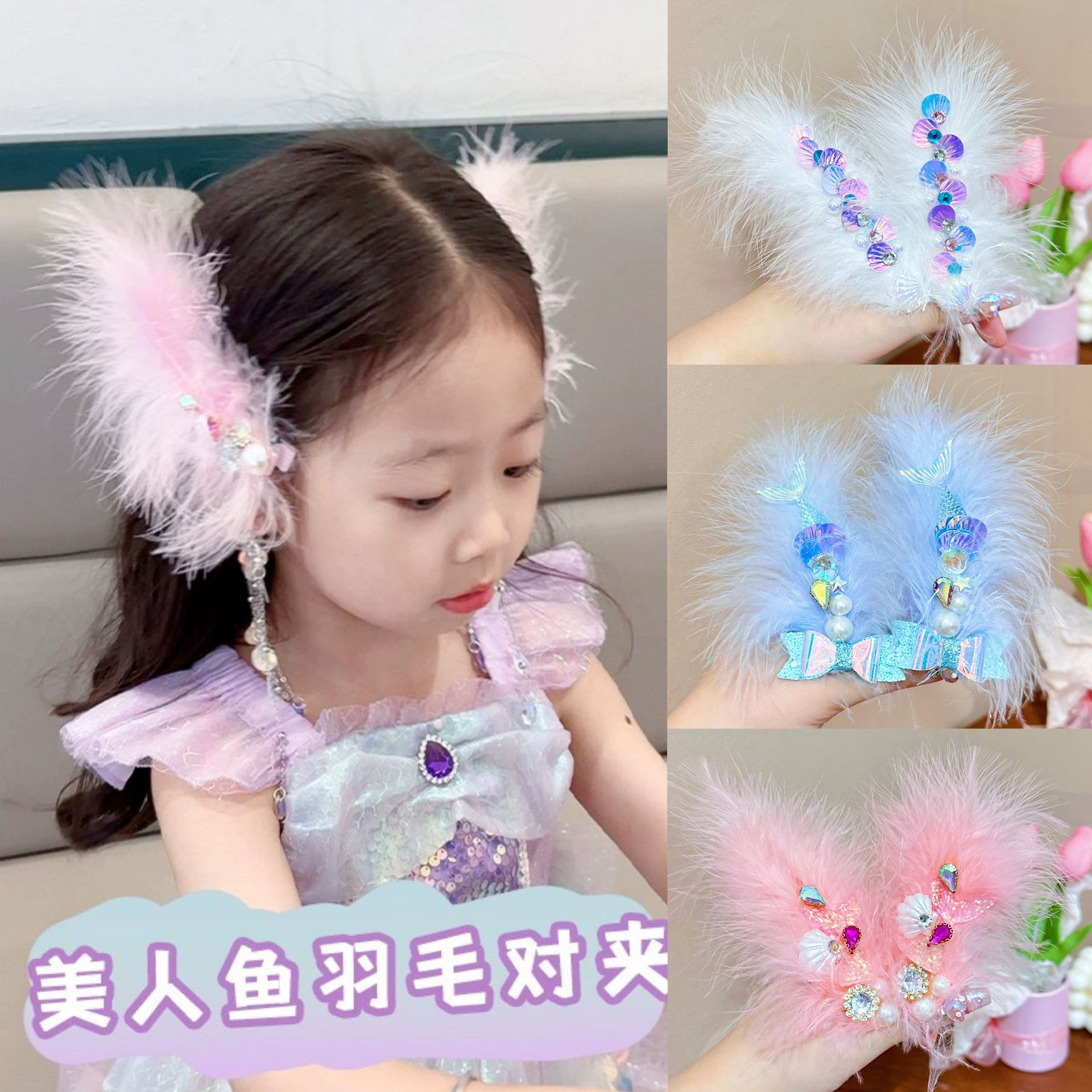 儿童发夹可爱库洛米发饰小女孩蝴蝶结发夹宝宝洛丽塔装扮饰品发卡详情1