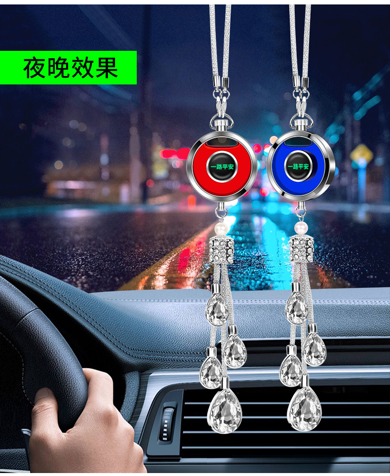 High-end car perfume pendant, luminous car perfume pendant, new crystal aroma diffuser pendant, car perfume pendant, perfume pendant, decorative pendant pic 20