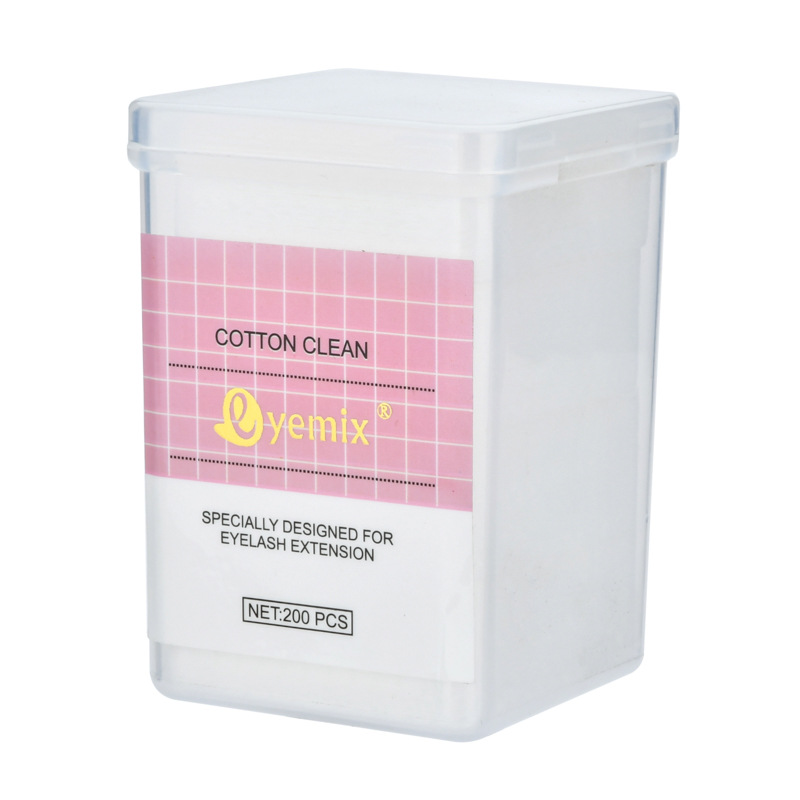 The eyelash extension glue bottle mouth cleaning cloth is clean and free of residue. The glue cleaning paper and the glue cleaning cotton pad are removed pic 19