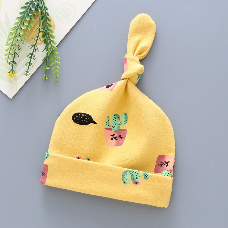 Детская шапка весны, осени и зимы 0-3- 3- июньская шапка из чистого хлопка для новорожденных мальчиков pic 31