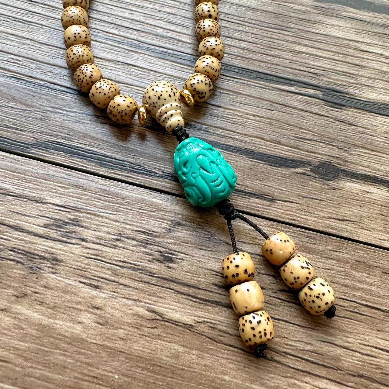Natural Hainan Original Ecological Golden Seed Star Moon Bead 108 Buddhist Prayer Beads Bracelet Necklace, agate and turquoise Tibetan-style cultural play wholesale, cultural play Buddhist prayer beads bead bracelet bracelet, string beads factory direct sales wholesale pic 15