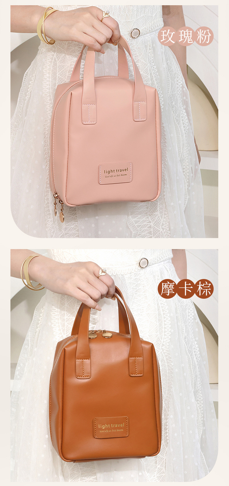 shanilak makeup bag is a portable large-capacity handbag for women, suitable for storing other beauty tools and cosmetics. It is a travel toiletries handbag that is extremely popular and has a high level of appearance pic 12