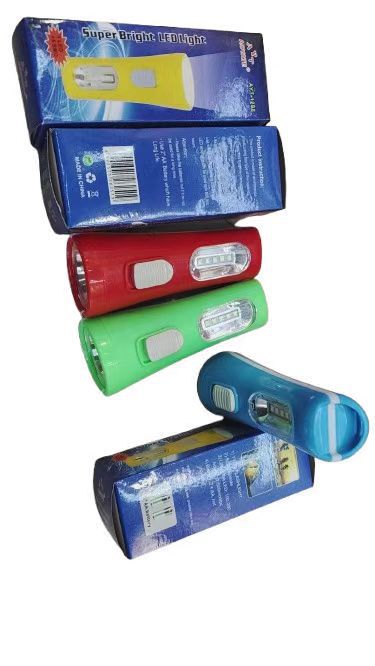 Mini flashlight with battery, outdoor camping emergency lighting flashlight, PP material, handheld flashlight, low power pic 1