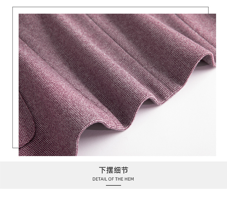 休闲假两件连帽西装外套女式春秋新款韩版高级格纹设计感西服上衣详情25