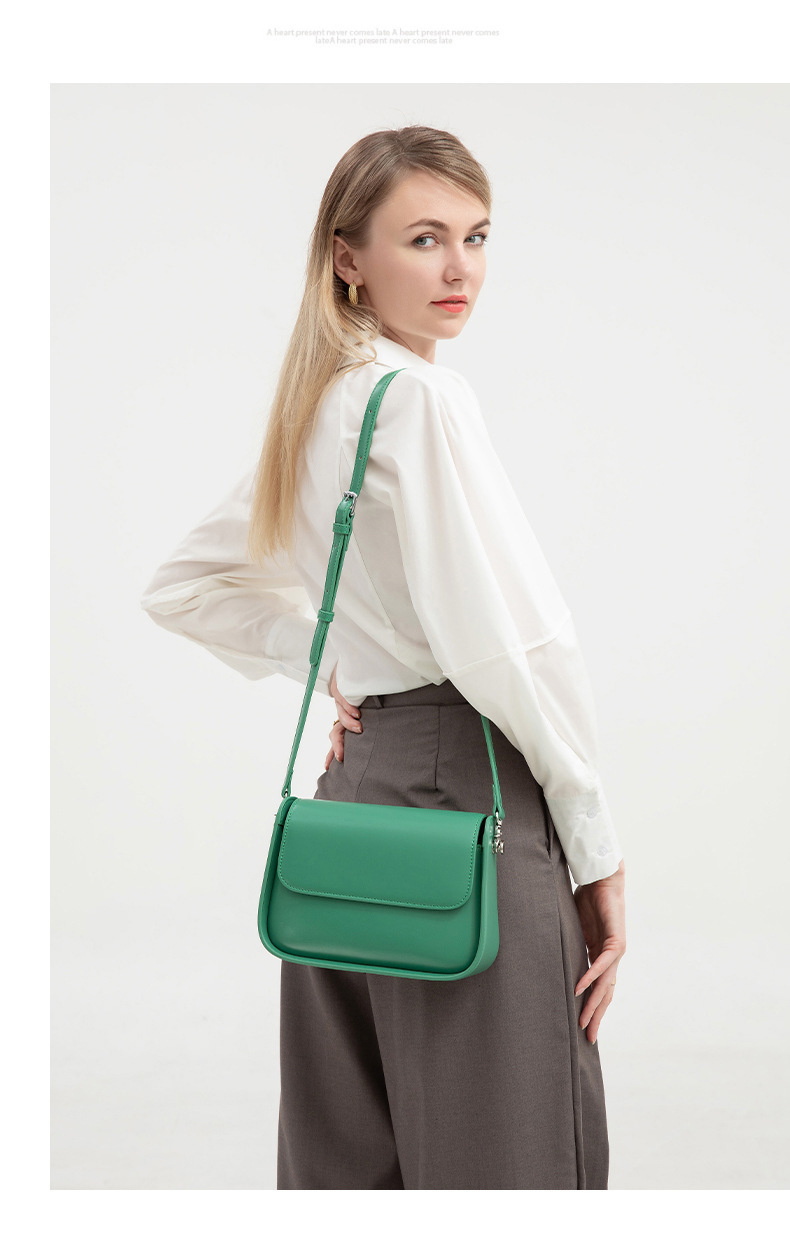 跨境新款2024秋季复古马鞍包小方包女百搭高档真皮感手提斜挎包包详情18