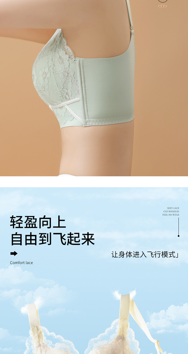 超薄款内衣女大胸显小胸文胸大码调整型聚拢收副乳矫正防下垂胸罩详情8