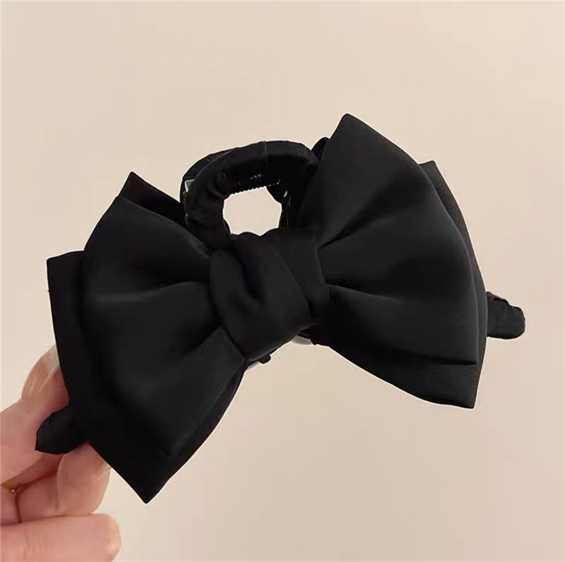 Yiwu accessories bow hair clips, new style hair grips, light luxury and high-end feel, back of the head shark clip hair accessory pic 16