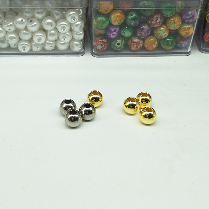 diy handcrafted beads, electroplated beads, jewelry accessories, plastic beads, ABS imitation pearls, acrylic beads pic 6