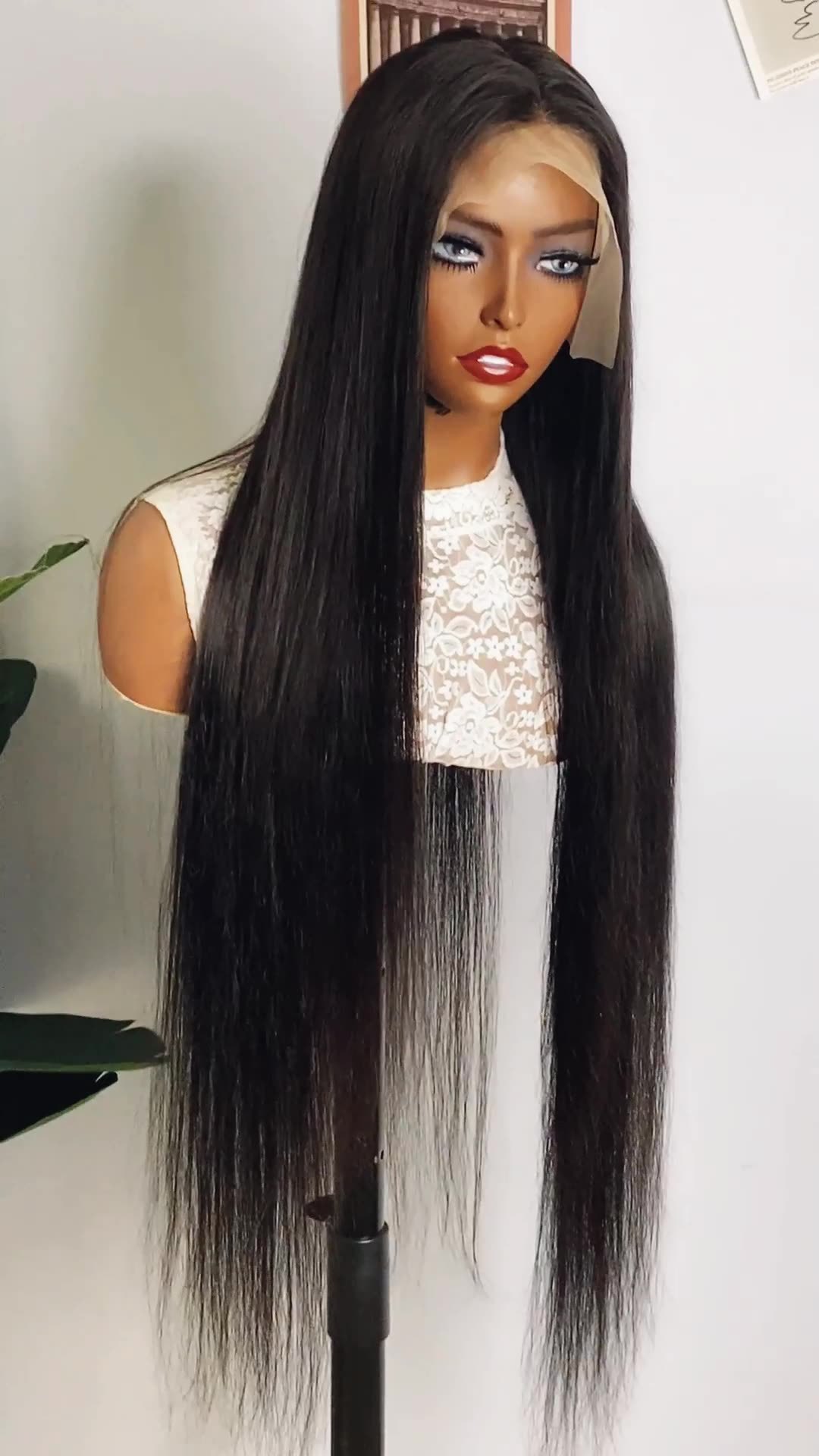 Former lace human hair wigs13*4straight cross-border hair service pic 5