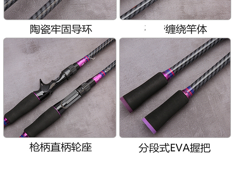 Cross-border fiberglass reinforced plastic Lull rod insert joint rod ML adjustable lull rod foreign trade Amazon long-distance throwing road sliding rod fishing rod pic 35