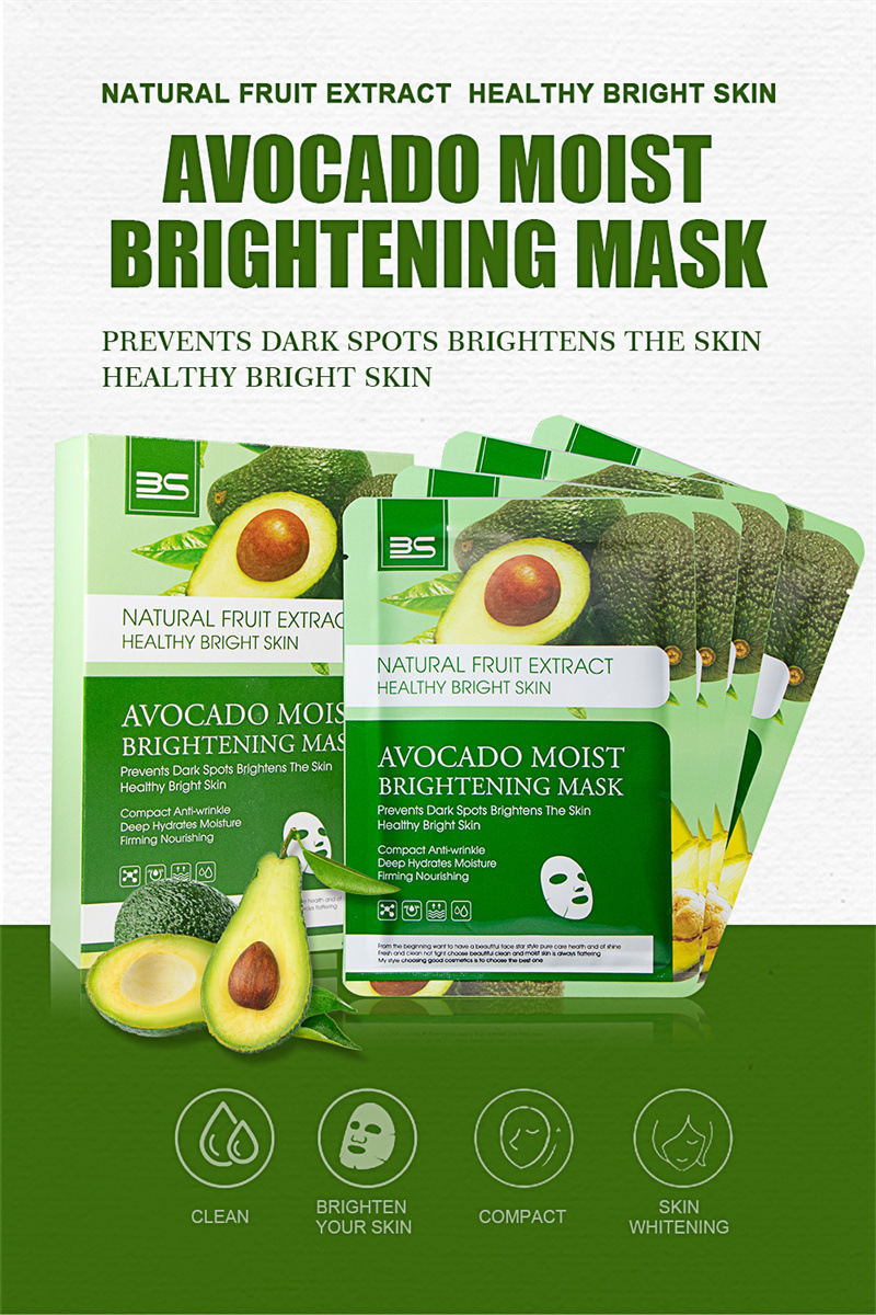 跨境外贸牛油果水果面膜补水保湿滋润嫩滑肌肤柠檬蓝莓现货批发详情3