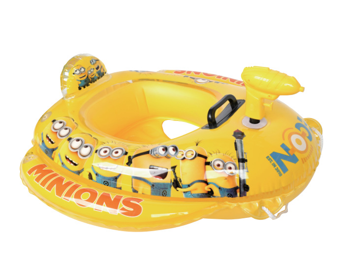 Cross-border water inflatable toy cartoon pattern water gun seat ring outdoor water parent-child interactive toy water jet boat pic 4