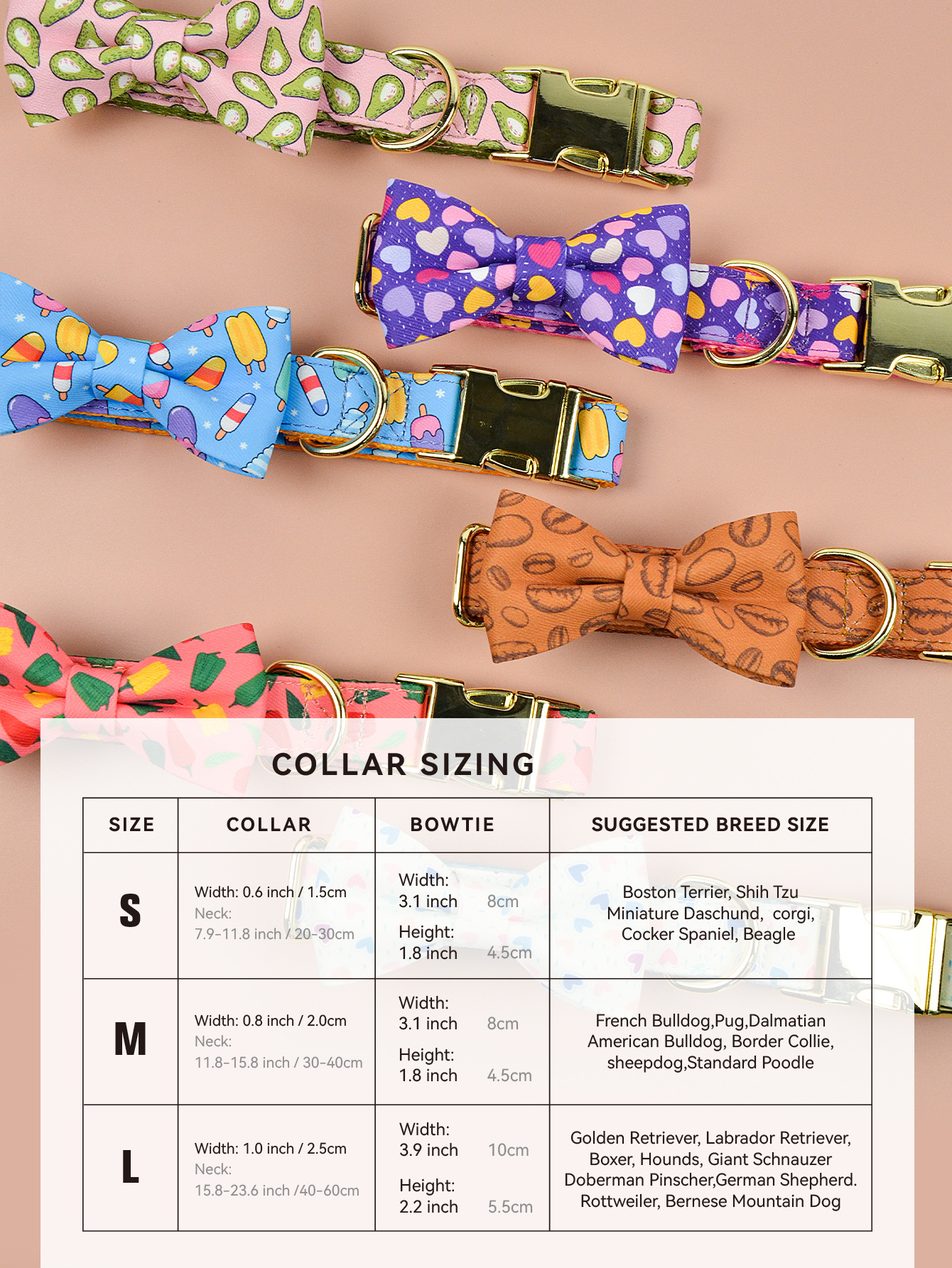 唛迪跨境新品春夏INS风重工合金配件蝴蝶结宠物猫狗项圈脖圈套装插扣金属宠物项圈详情3