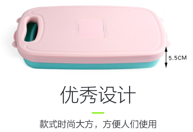 创意多种功能折叠菜板 11件套切菜器 PP塑料菜板 可伸缩沥水菜篮详情4