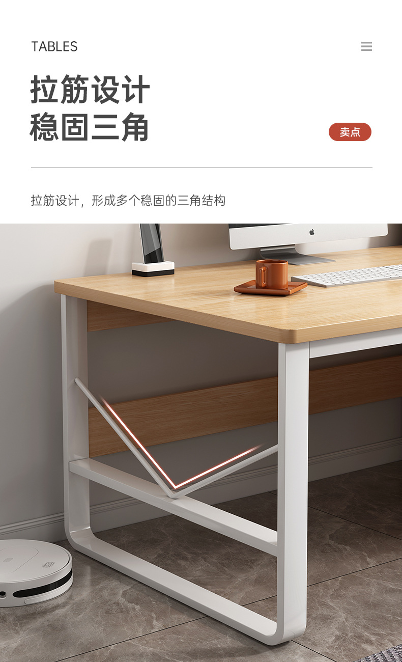 Computer desk, desktop home table, modern and simple bedroom desk with drawers, student study desk, simple office desk pic 9