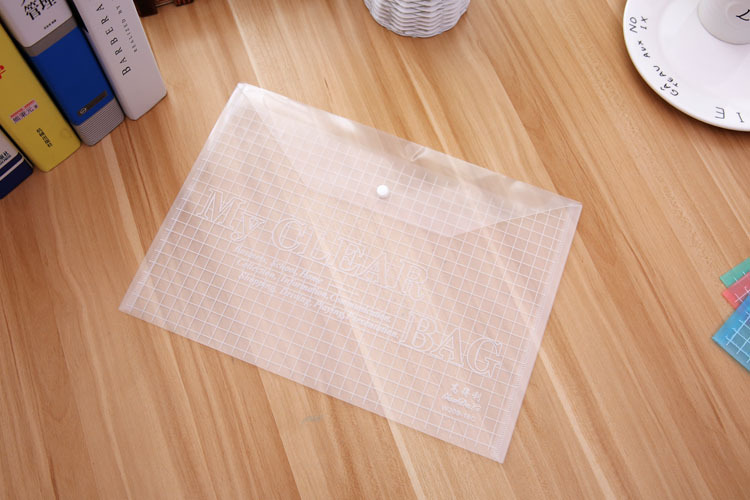 Office supplies, stationery, PVC transparent snap fasteners, 18C file bags, information bags, folders, A4 color, factory direct supply pic 9