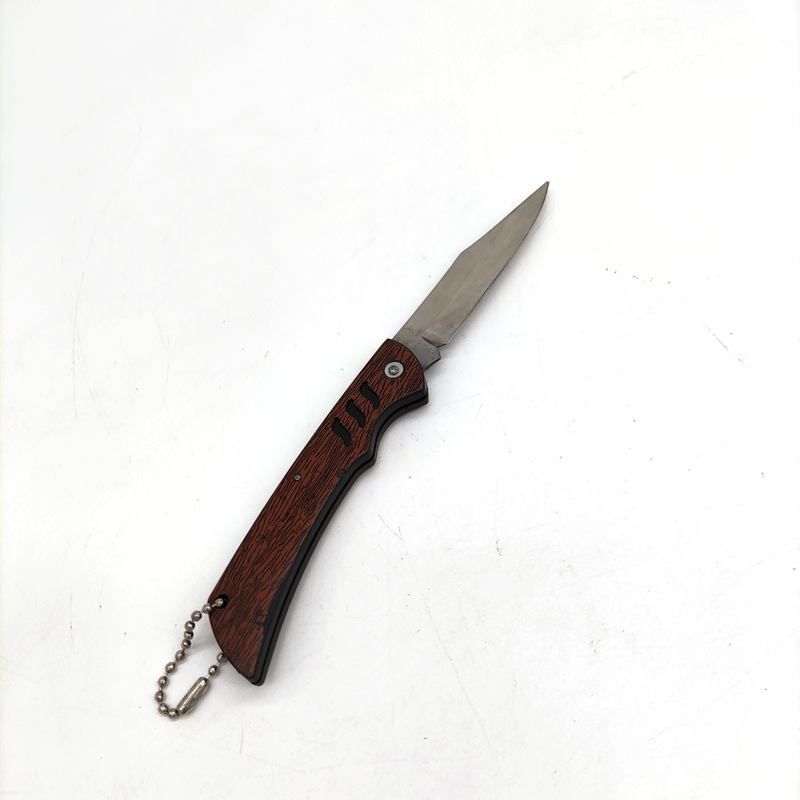 Two-yuan store wood-grain fruit knife, household foldable knife for peeling potatoes, portable wooden handle knife wholesale pic 9