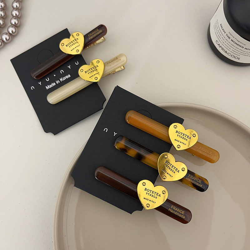 新款醋酸发夹刘海边夹韩国新款精致高级感简约珍珠一字鸭嘴夹发饰详情1