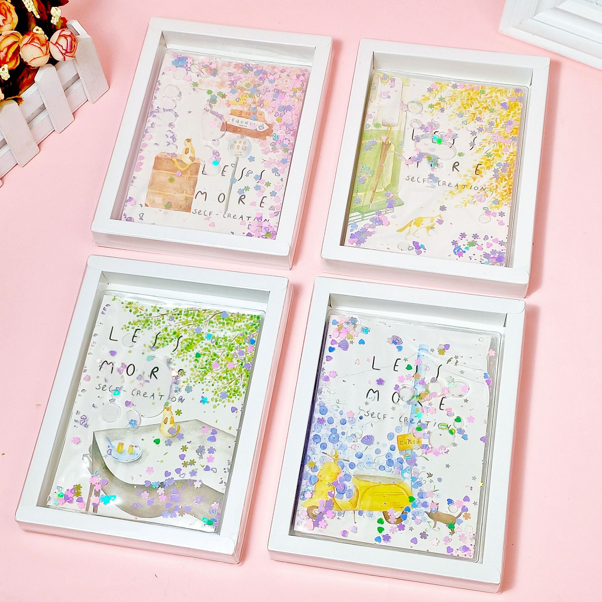 Wholesale of creative handbooks, notebooks, flow-sand rubber case books, student stationery, diaries, loose-leaf notebooks, and gifts pic 18