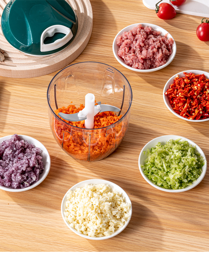 Household multi-functional vegetable shredder, convenient kitchen vegetable cutter, baby complementary food machine, food processor, hand-pulled meat grinder pic 8