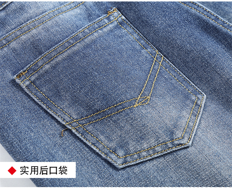 2020 Spring Collection S87# Real photos of the new straight-leg jeans, trendy Korean student high-waisted loose dad pants for women pic 13