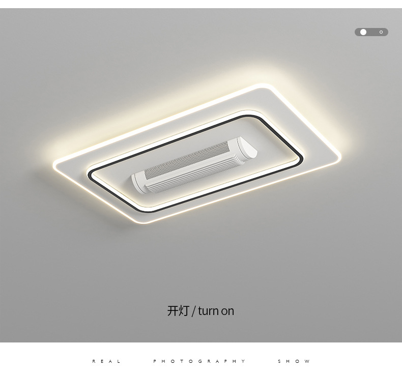 智能语音无叶风扇灯吸顶灯大客厅主灯简约现代LED卧室餐厅吊灯具详情14