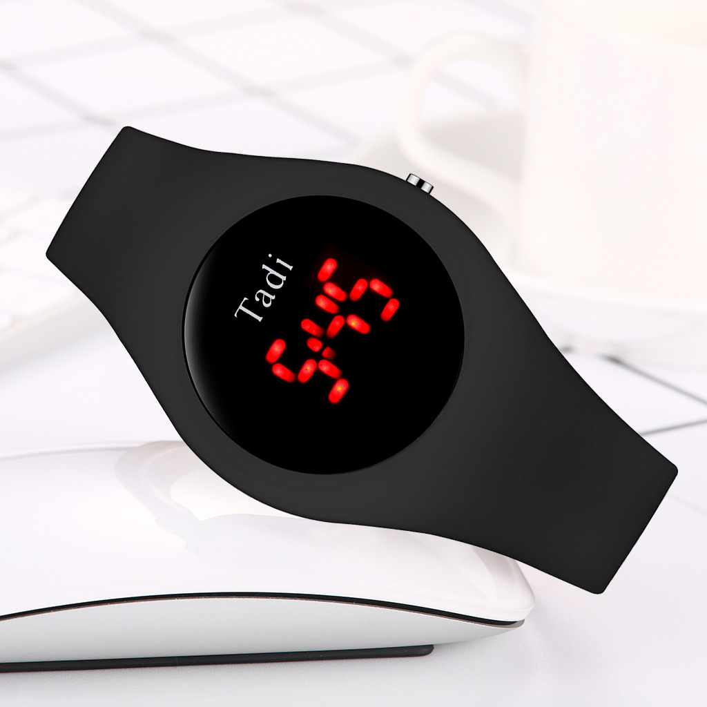 Tadi brand fashionable silicone student quartz watches, AliExpress best-selling silicone bright screen digital watches wholesale pic 13