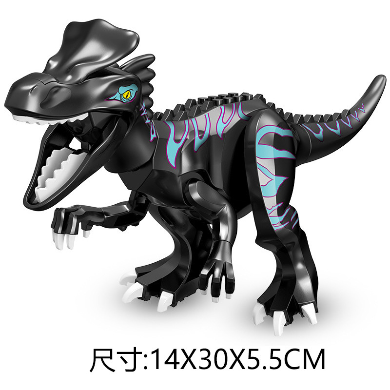 Nuevo estilo jurásico big dinosaurio bloques t-rex brachiosaurus triceratops puzzle bloques juguetes paquete en bolsa pic 54