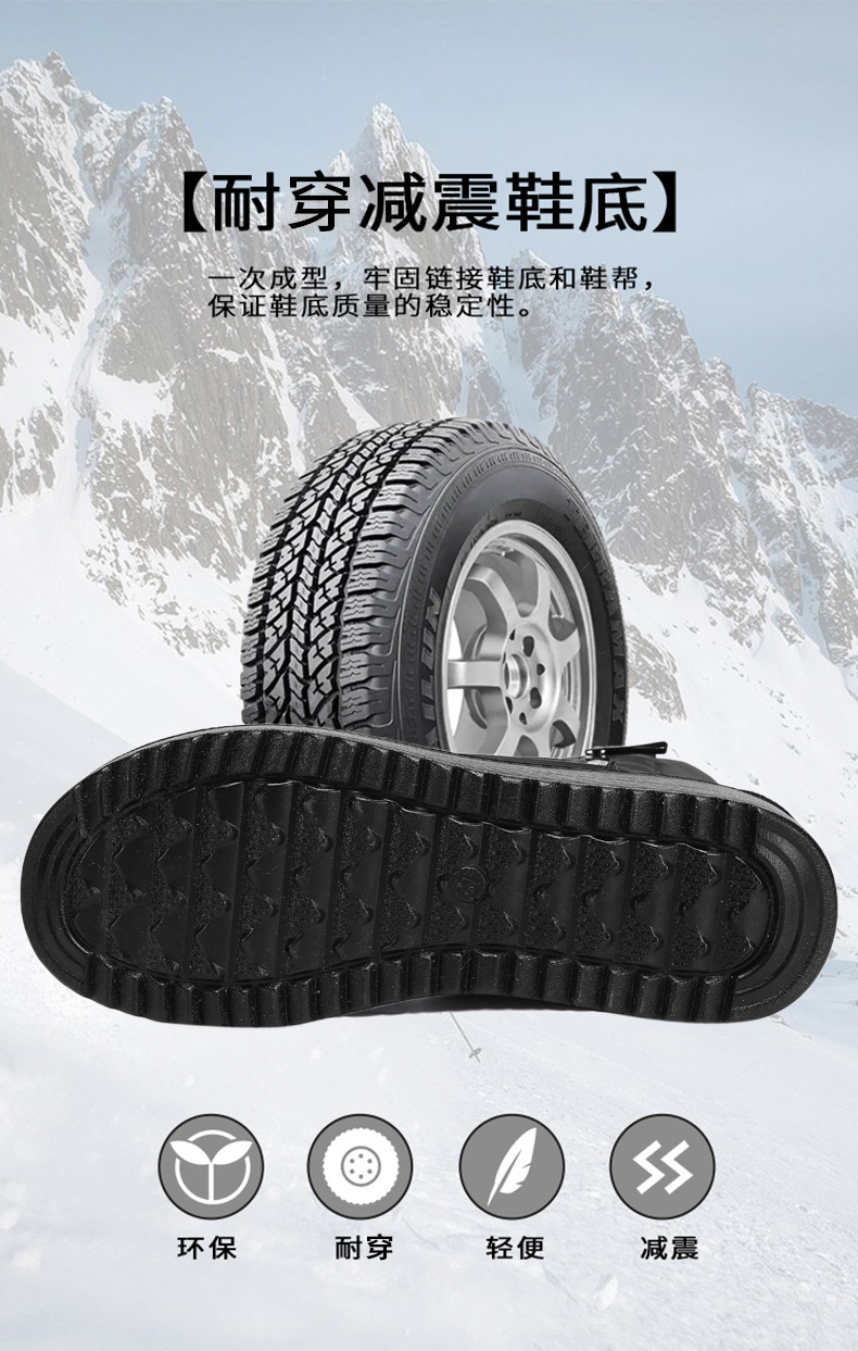 棉鞋女2024冬季新款保暖加厚雪地靴跨境代发户外舒适高筒棉靴女详情8