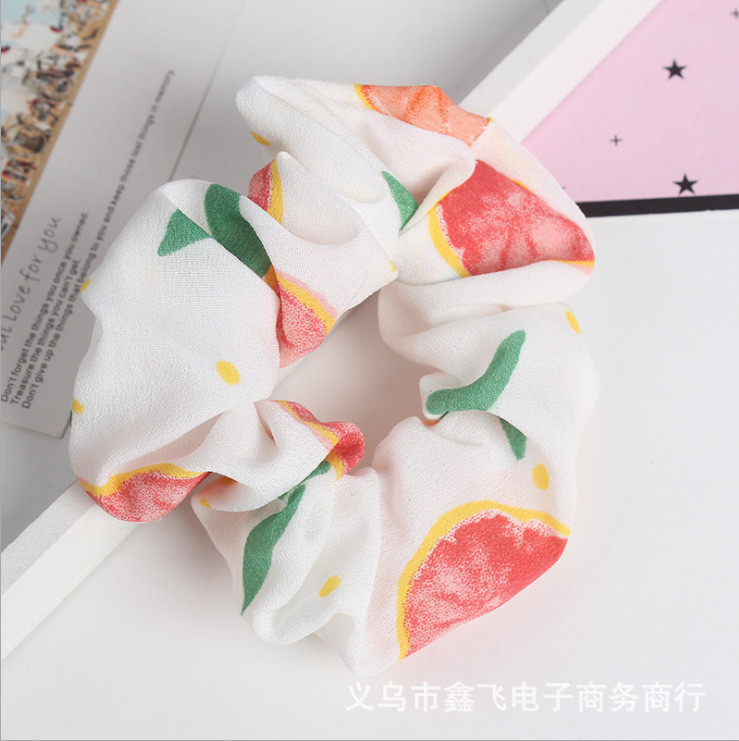 Fresh and clean mesh hair rope, large intestine flower wreath hair band, pig large intestine hair tie, high-elasticity hair accessory, wholesale and customized in South Korea pic 7
