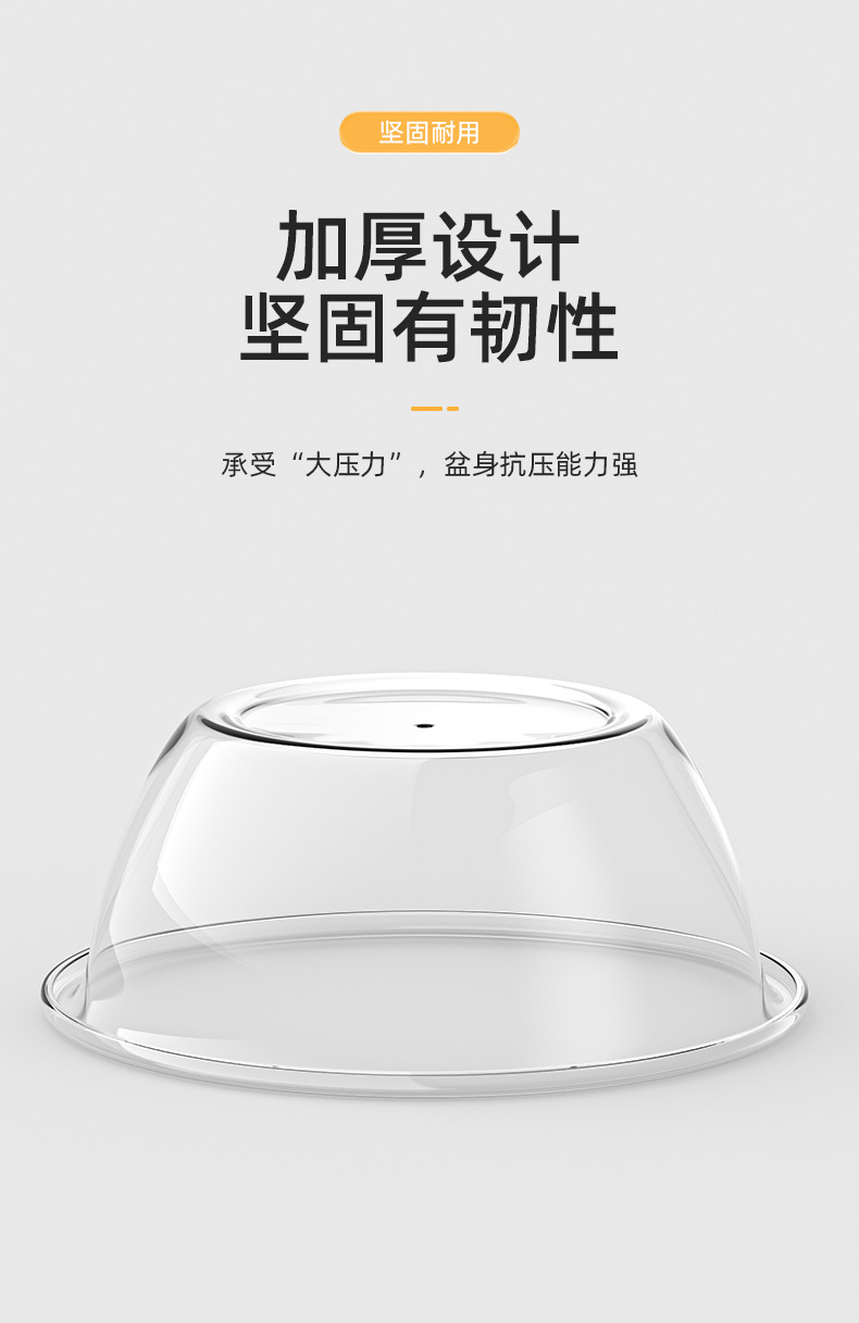 洗脸盆透明加厚轻奢学生宿舍脸盆家用脸盆百货超市的批发生活用品详情11