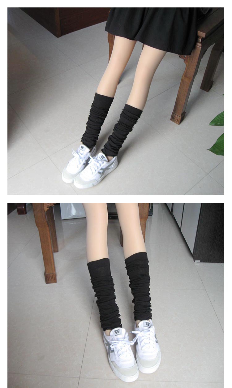 Spring and summer ultra-thin transparent sun protection thigh-high socks, knee-length knitted yoga, dance, cycling socks, air-conditioned room warmth and leg protection pic 13