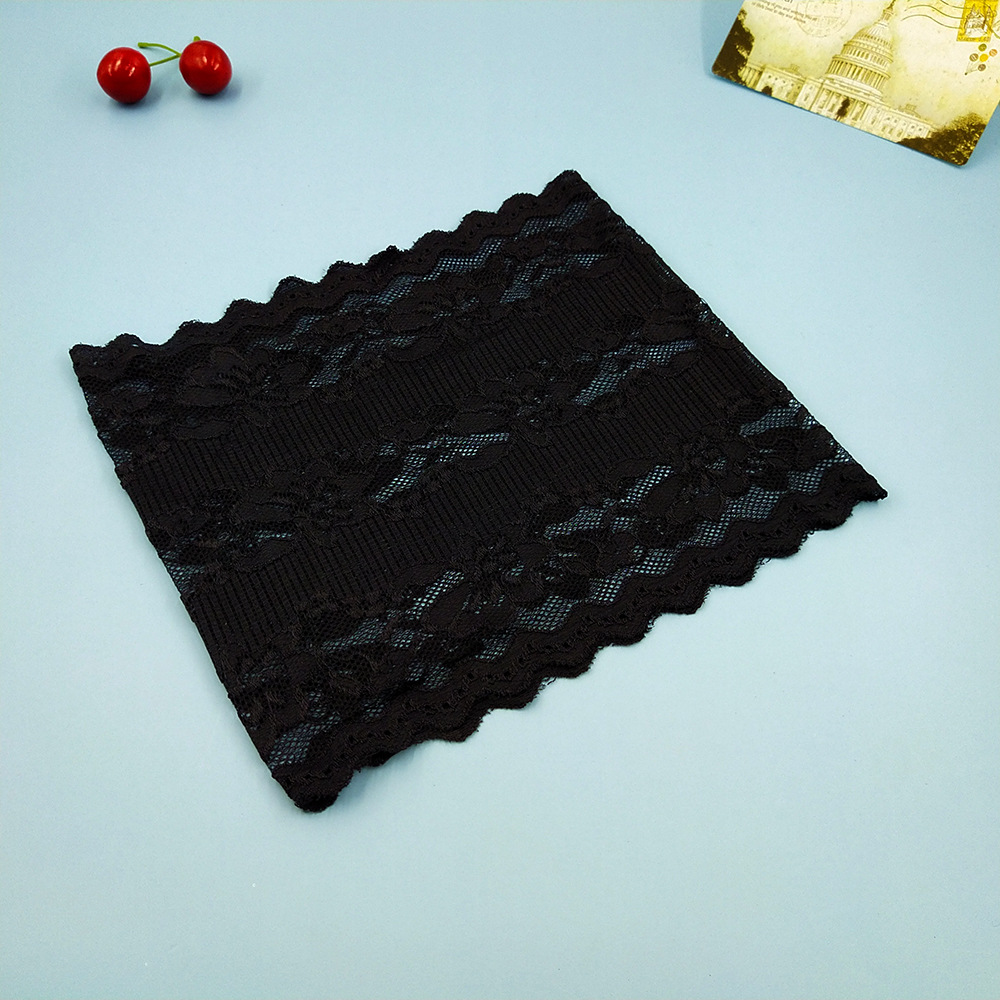 Student single-layer lace without inner lining, transparent strapless, soft, light, breathable, short, fully transparent wrap, one-line bust pic 5