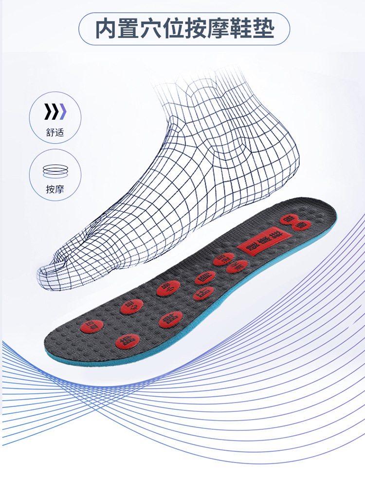 Zuli Senior shoes, anti-slip walking shoes, shoes for middle-aged and elderly mothers, terahertz permanent magnet vibration massage and magnetic therapy shoes pic 29